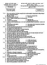 Đề kiểm tra chất lượng học kỳ II môn Địa lý Lớp 12 - Mã đề 167 - Năm học 2016-2017 - Trường THPT Lý Thái Tổ